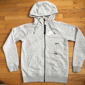 Nike zip hoodie grey NWT super soft